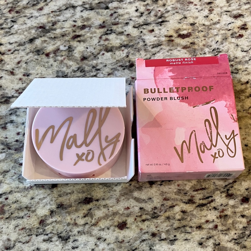 Mally Beauty Bulletproof Powder Blush Robust Rose Matte Finish